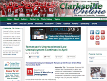 Tablet Screenshot of clarksvilleonline.com